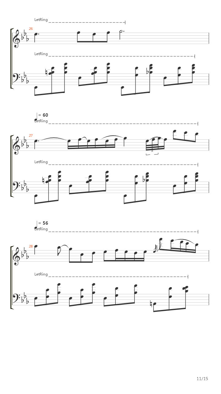 Nocturne Op 9 No 2吉他谱