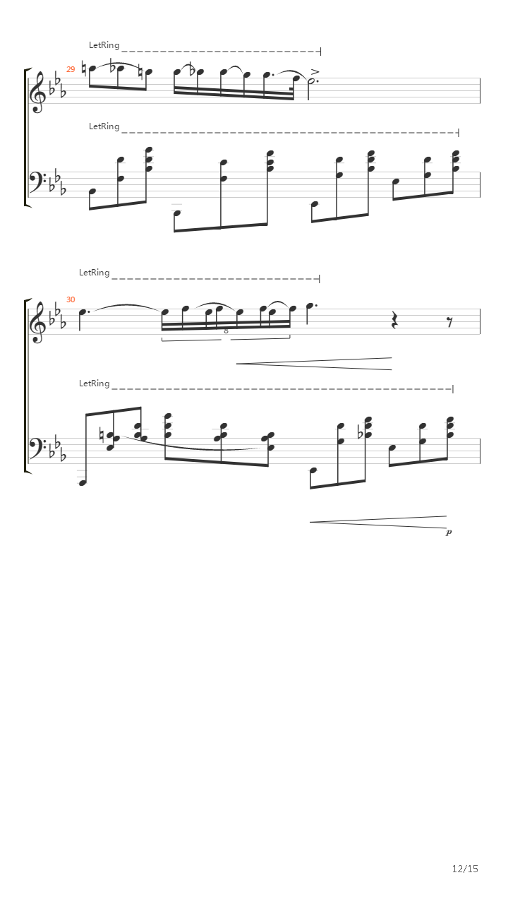 Nocturne Op 9 No 2吉他谱