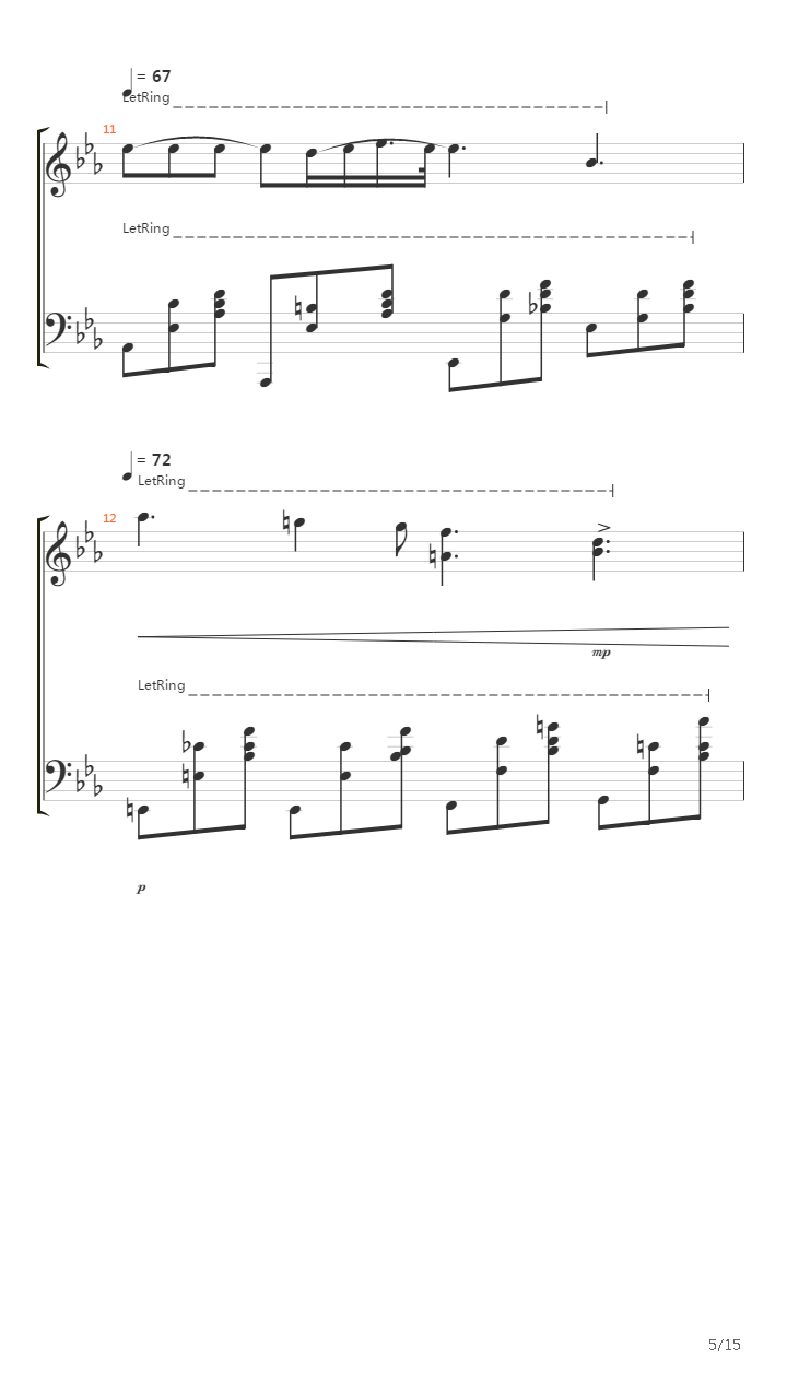 Nocturne Op 9 No 2吉他谱