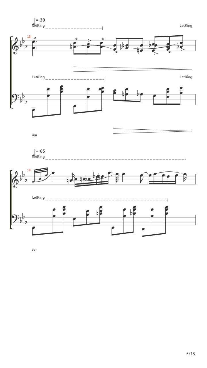 Nocturne Op 9 No 2吉他谱