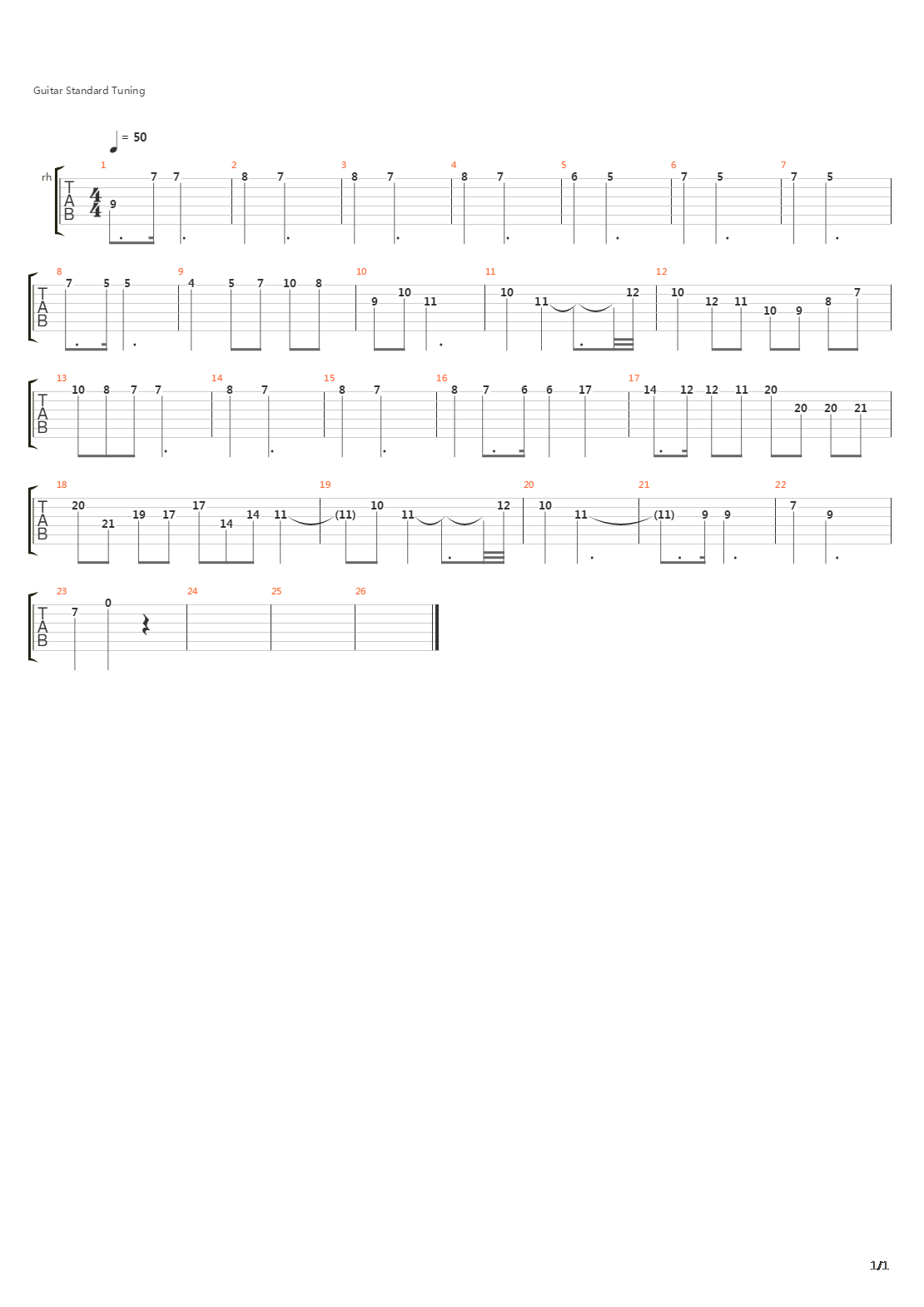 Prelude For Piano Op 28 No 4吉他谱