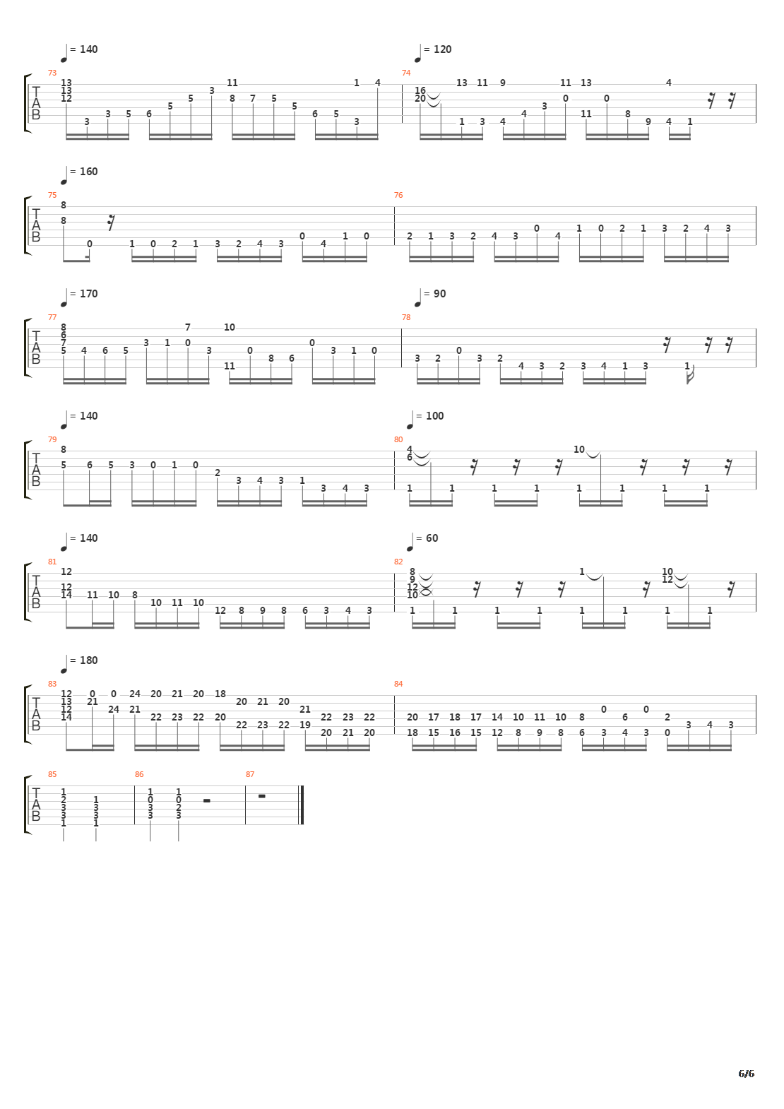 Revolutionary Etude吉他谱