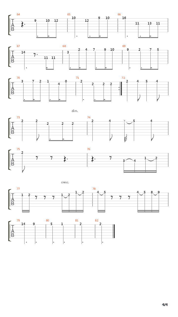 Cataluna Op 47 No2 Quartet吉他谱