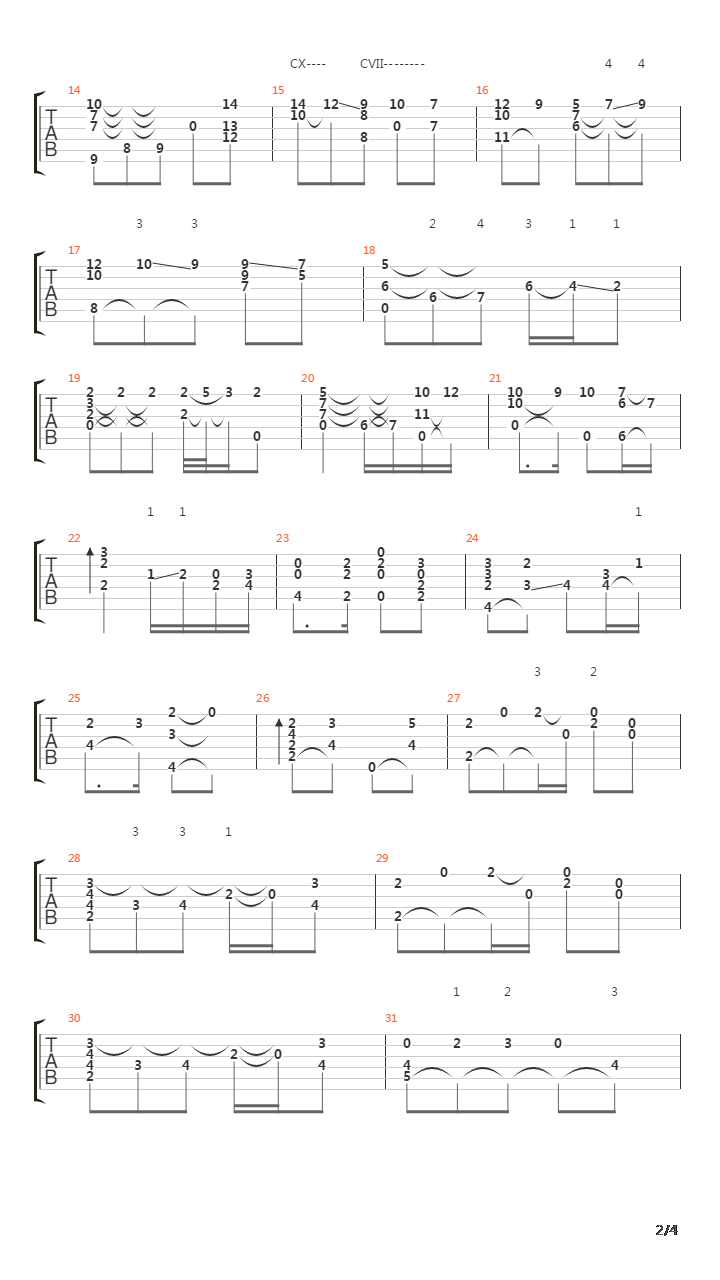 Tango No2 De La Suite Espana吉他谱