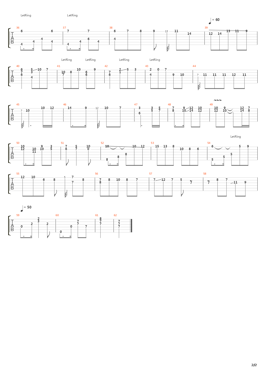 Tango吉他谱