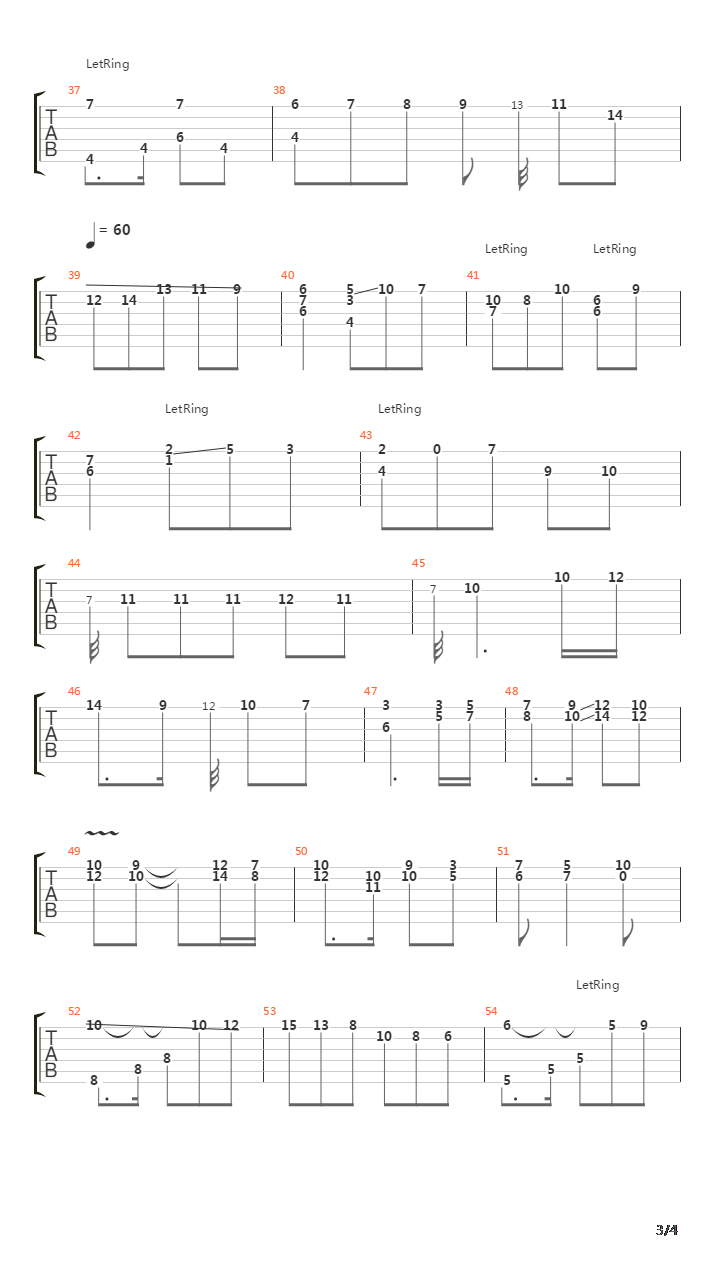 Tango吉他谱