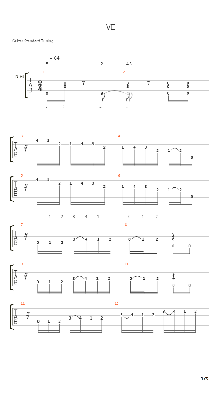 Tudes Simples X吉他谱