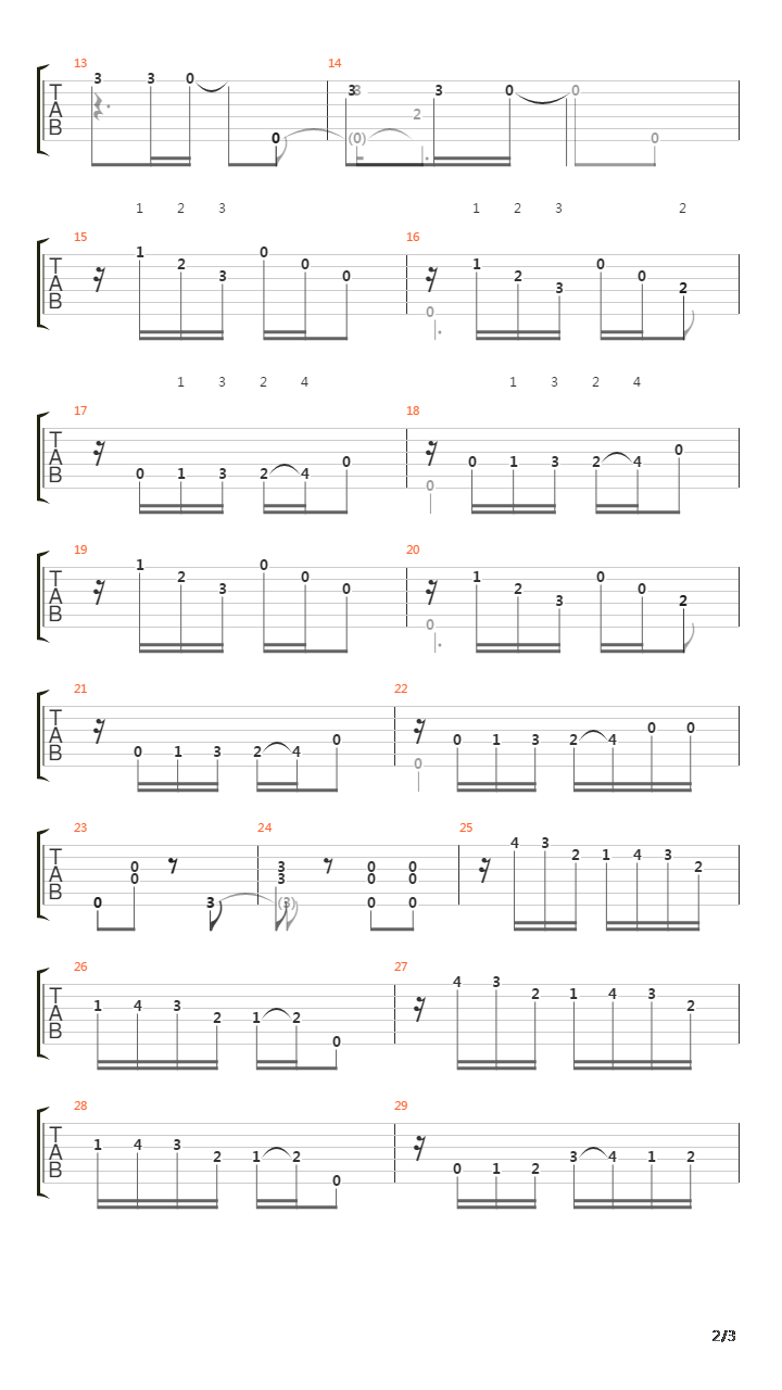 Tudes Simples X吉他谱
