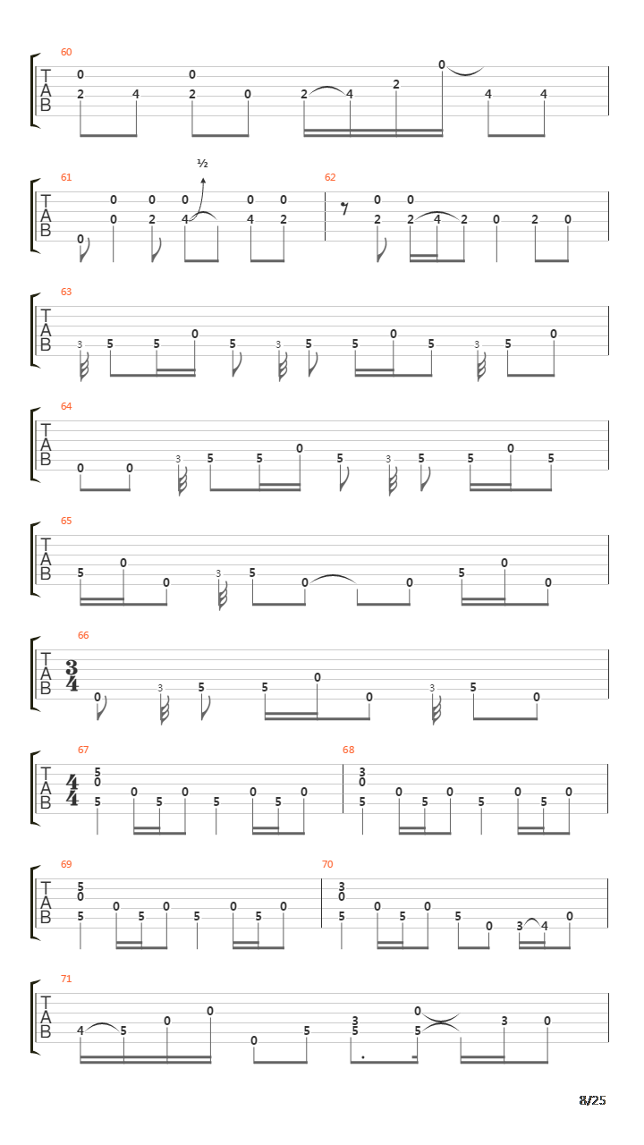 Black Mountain Side吉他谱