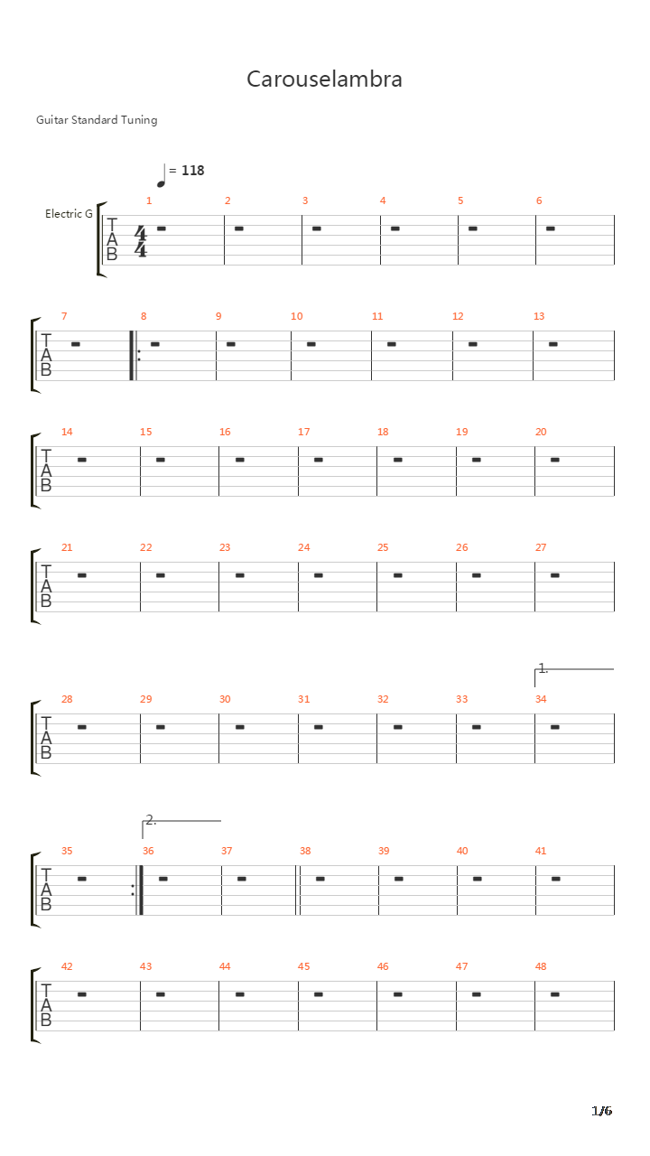 Carouselambra吉他谱