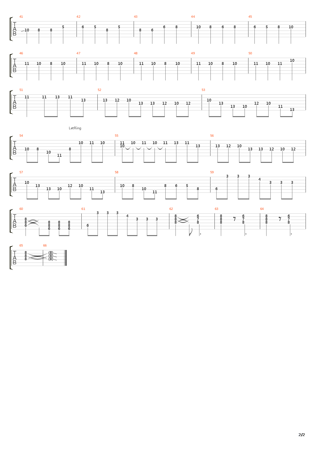 5th Symphony吉他谱