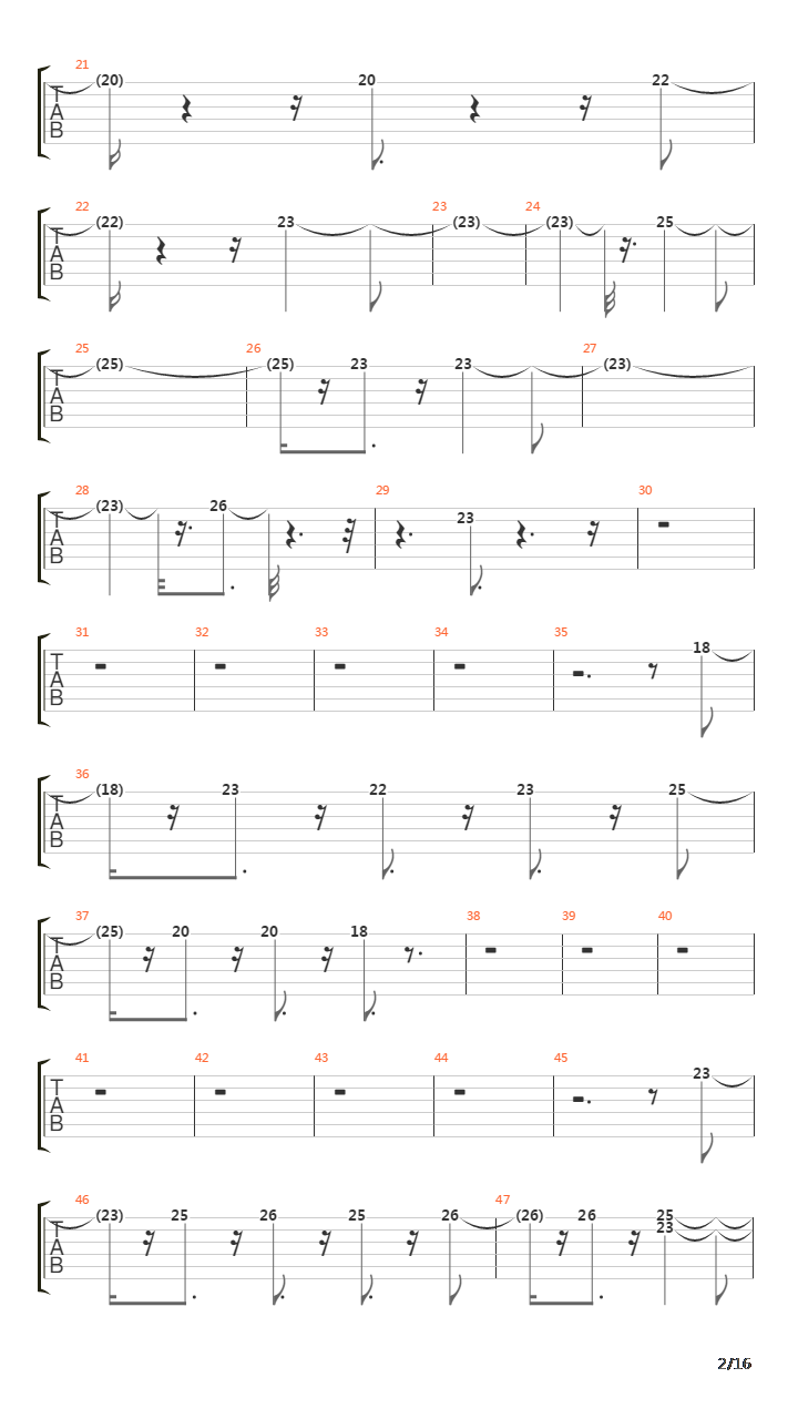 5th Symphony吉他谱