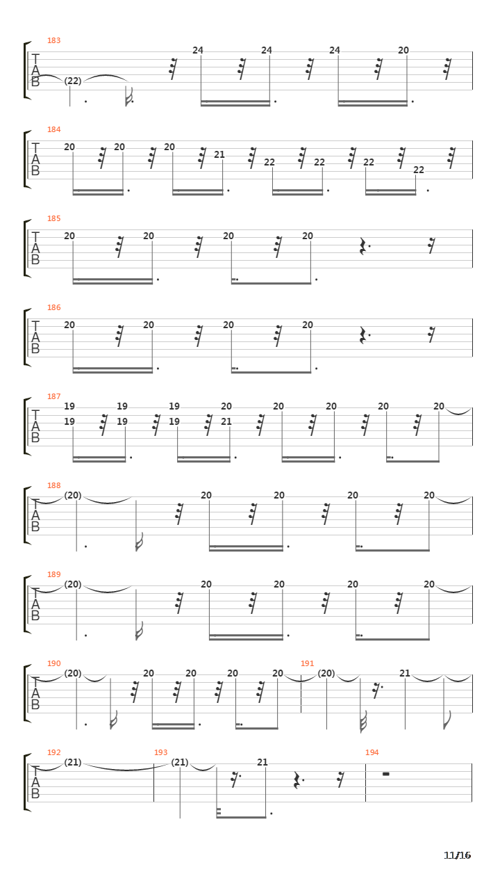 5th Symphony吉他谱