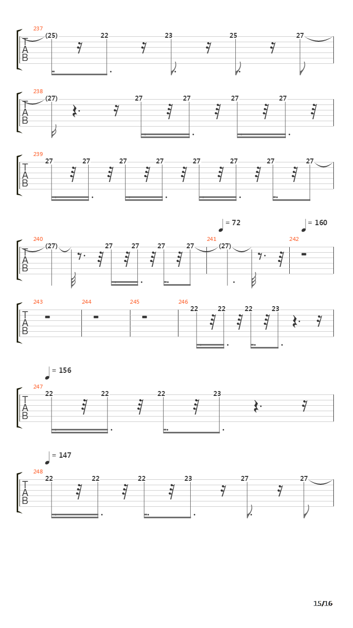 5th Symphony吉他谱