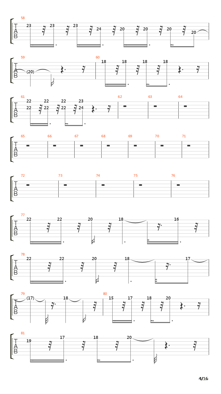 5th Symphony吉他谱