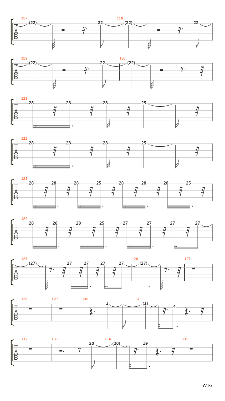 5th Symphony吉他谱