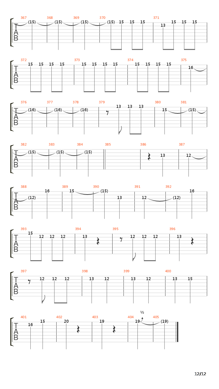 5th Symphony吉他谱