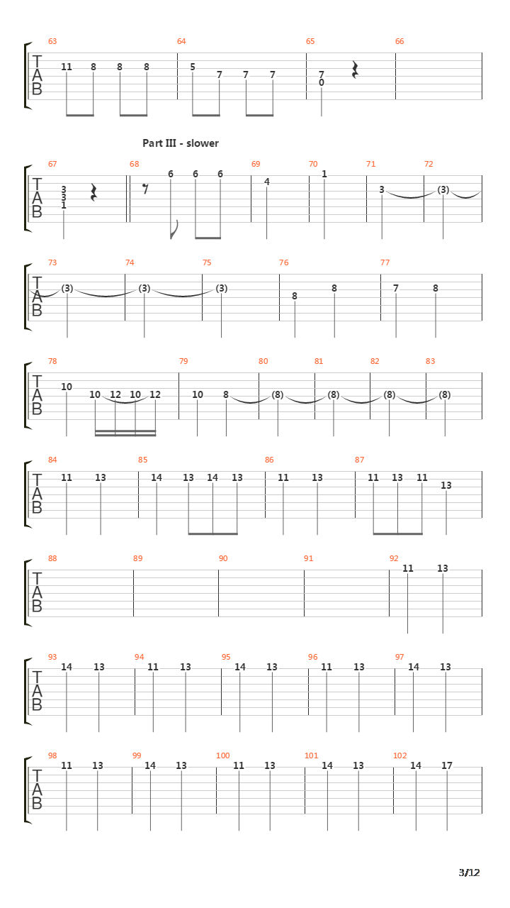 5th Symphony吉他谱