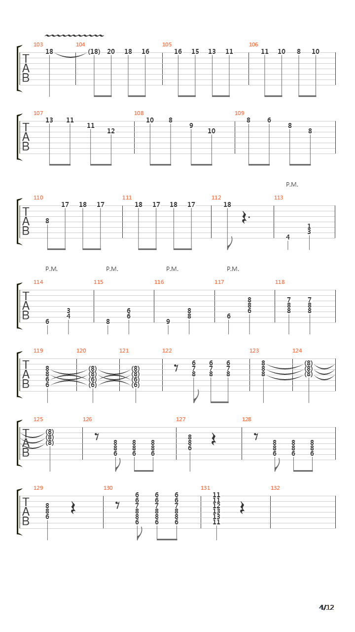 5th Symphony吉他谱