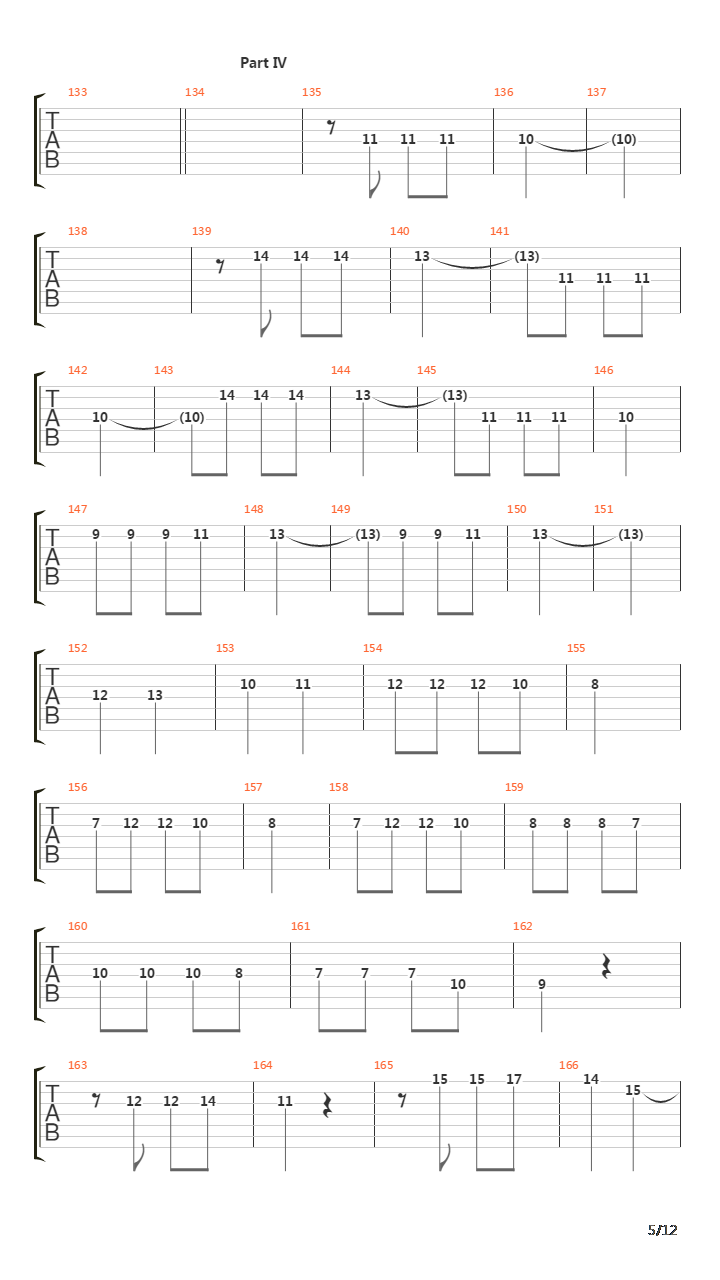 5th Symphony吉他谱