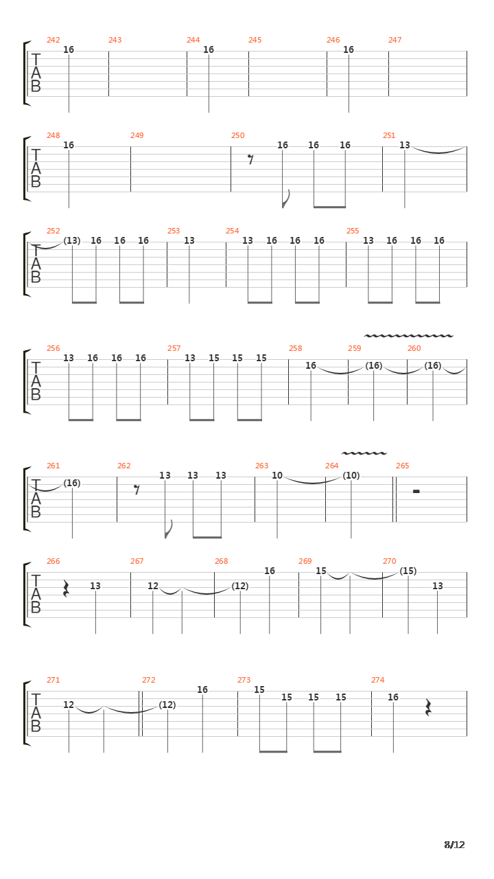 5th Symphony吉他谱