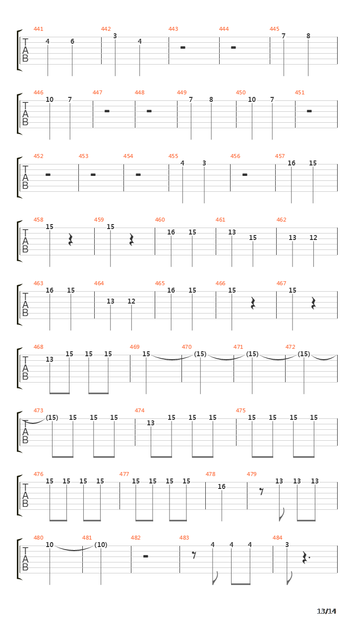 5th Symphony吉他谱