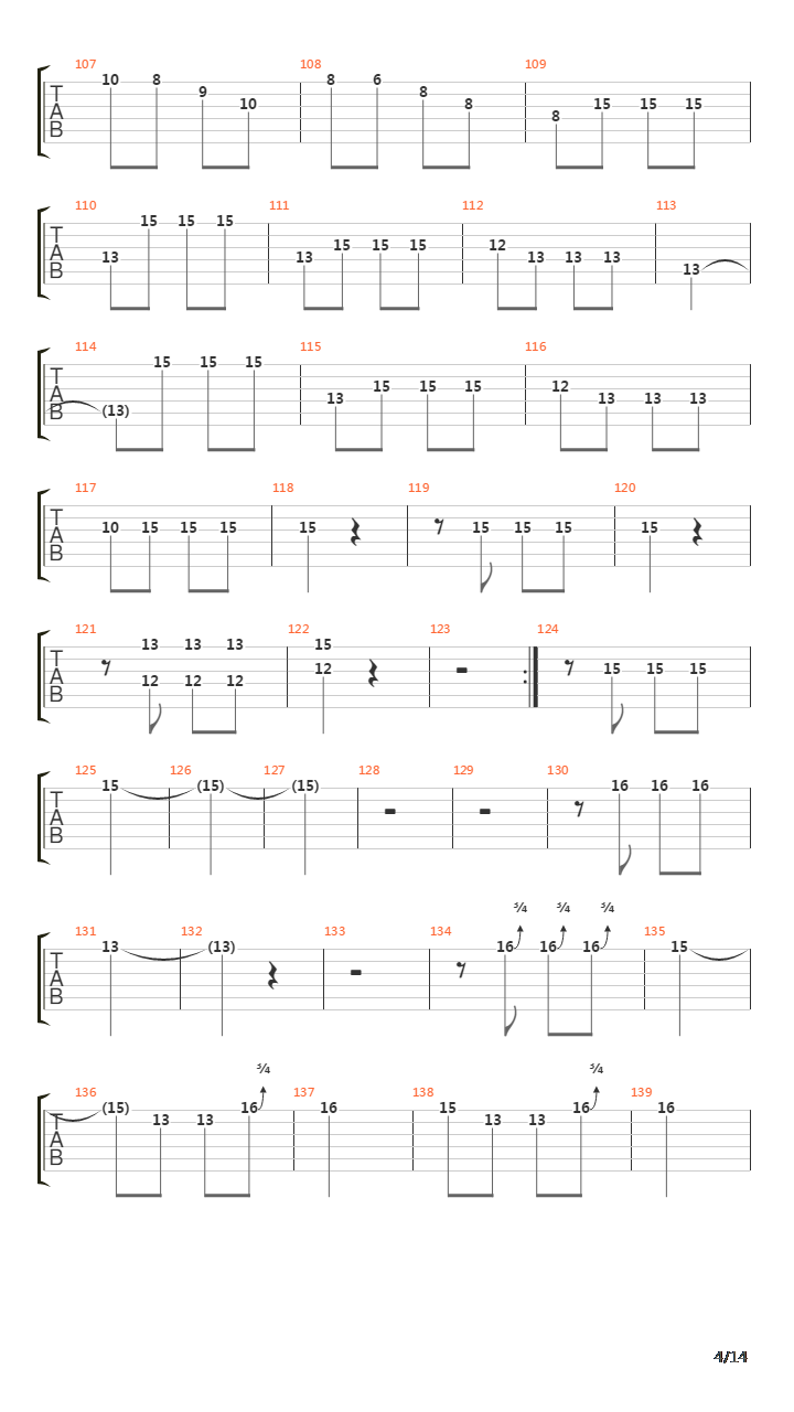 5th Symphony吉他谱