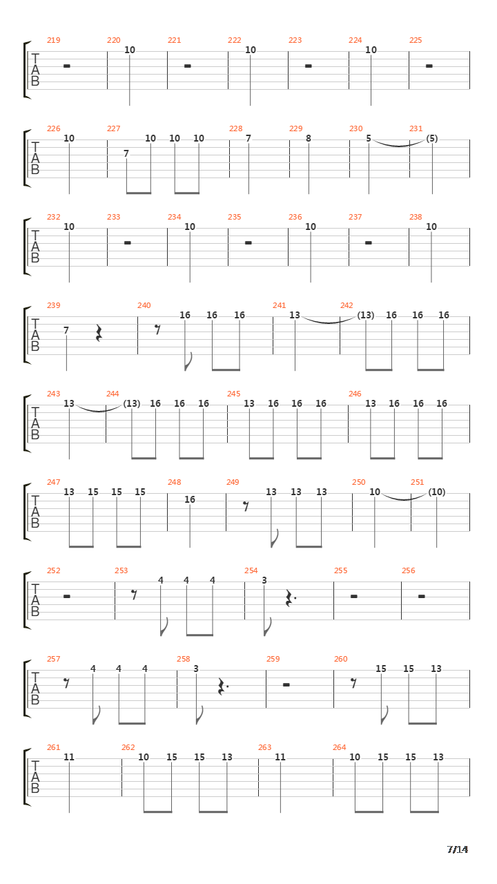 5th Symphony吉他谱