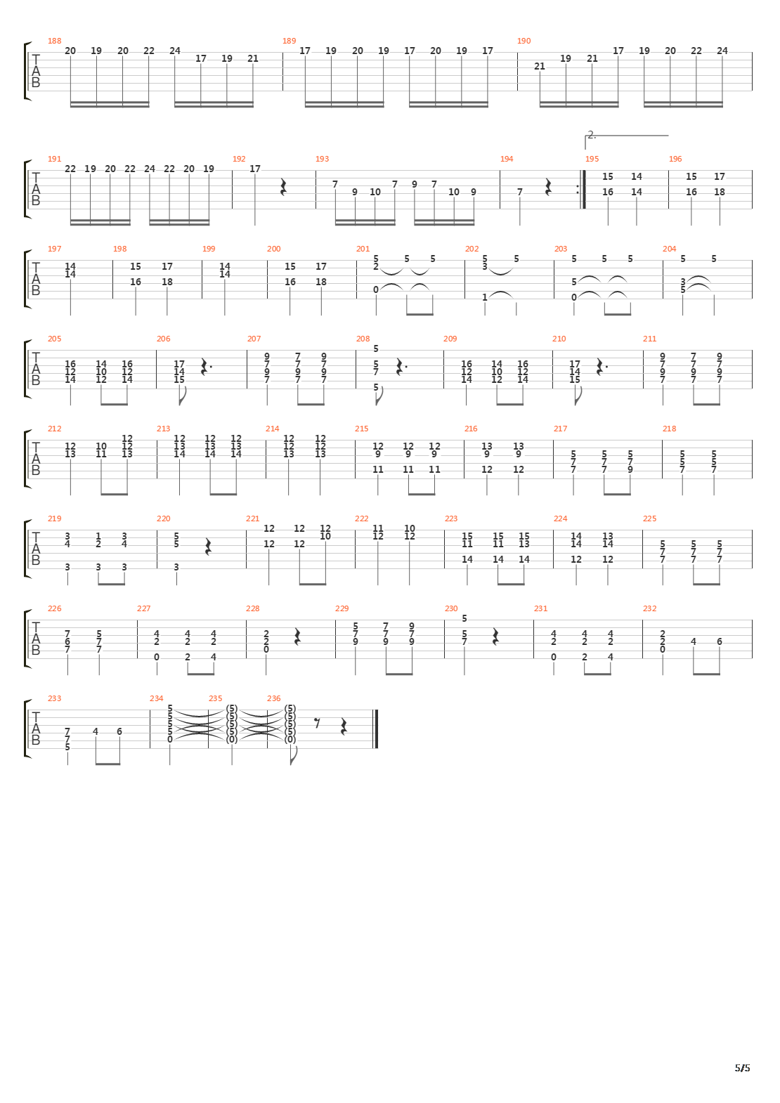 7th Symphony Allegretto吉他谱