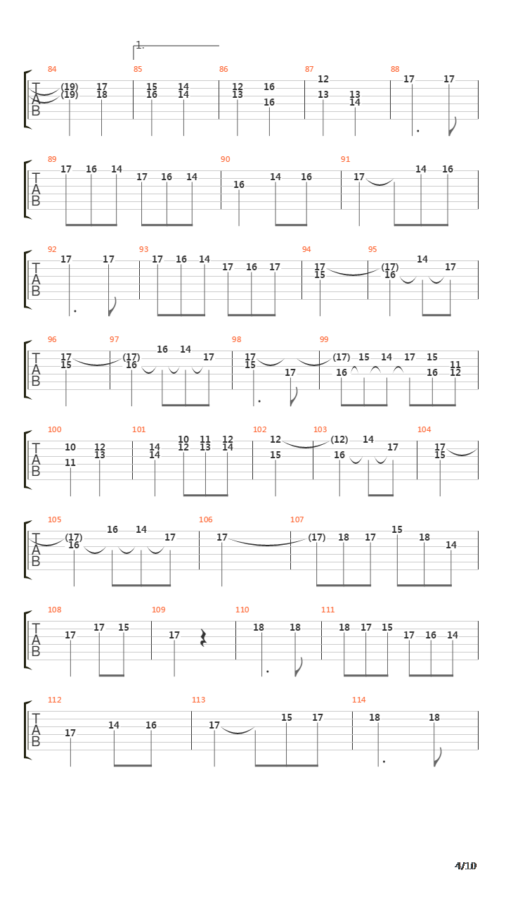 7th Symphony Allegretto吉他谱