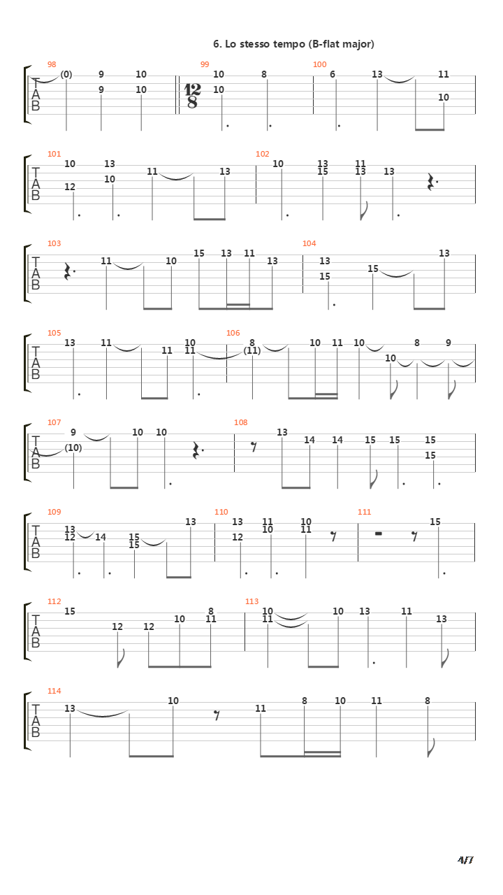 9th Symphony 3rd Movement Adagio吉他谱