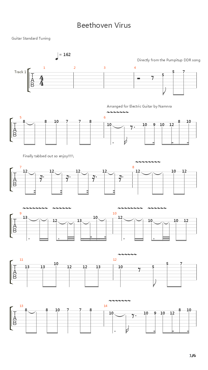 Beethoven Virus吉他谱