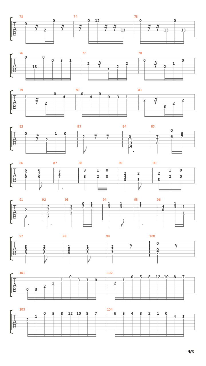 La Lettre Elise吉他谱