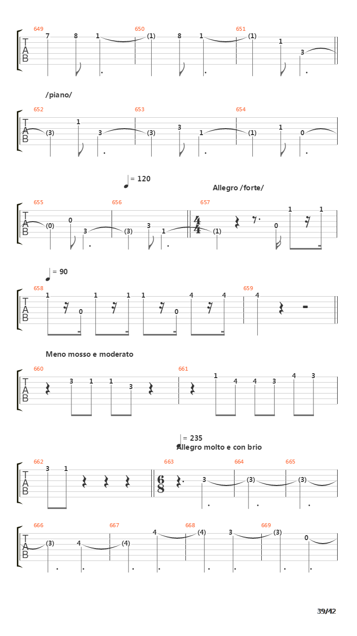 String Quartet 13th - Grosse Fuge Op 133吉他谱