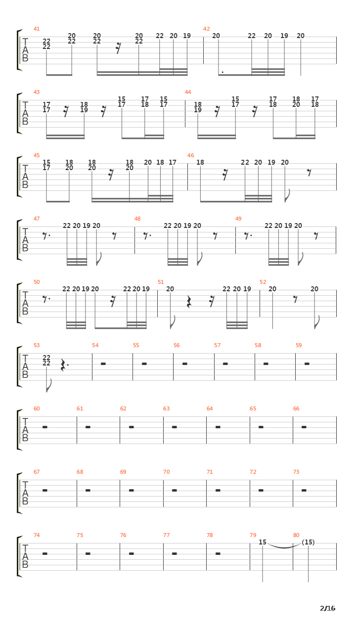 Symphony No 6 Pastoral I Allegro Ma Non Troppo吉他谱