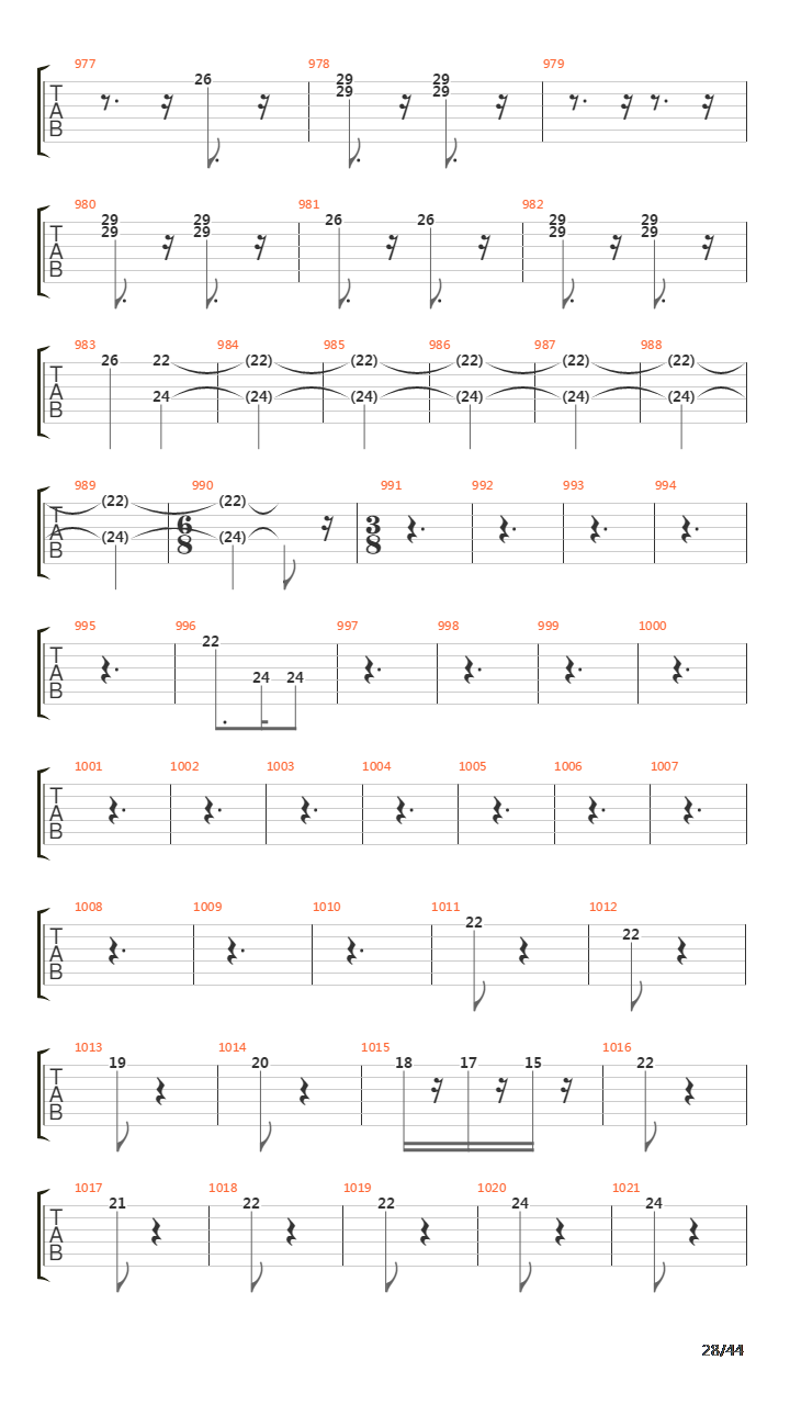 Symphony No 9 In D Minor Op 125吉他谱