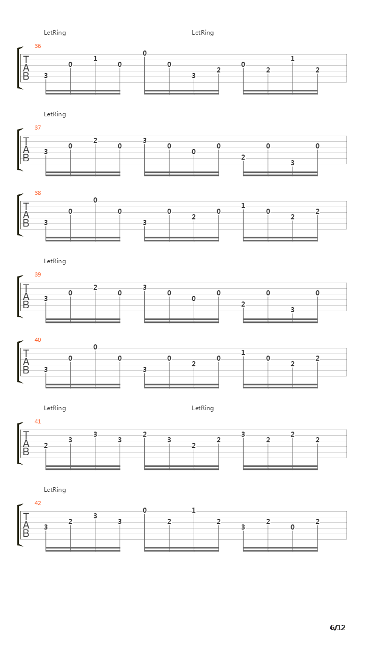 Capriccio No 4吉他谱