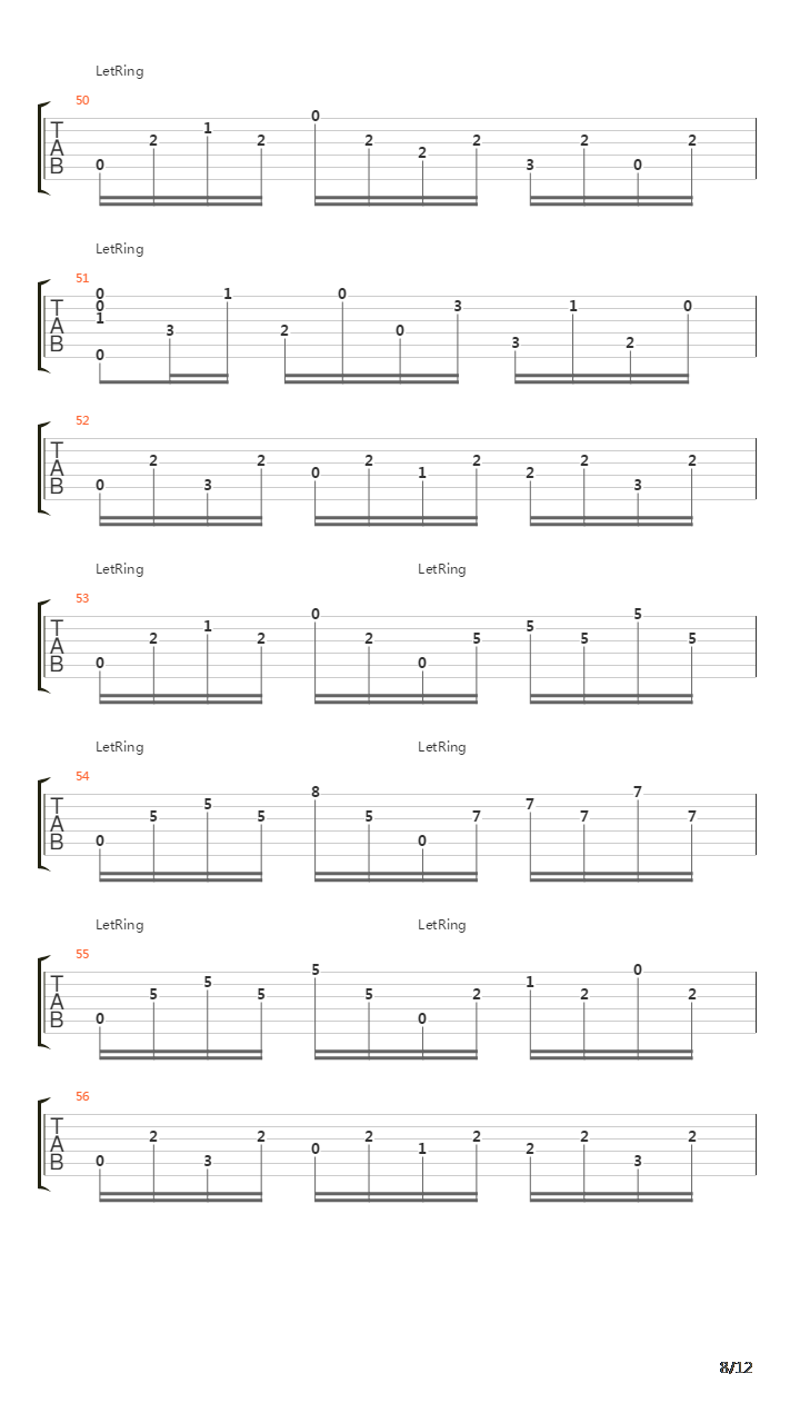 Capriccio No 4吉他谱