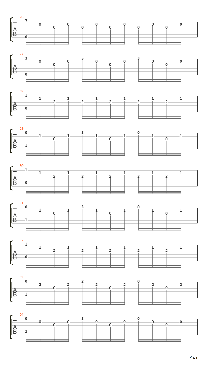 Op 60 No 19 Etude In Em吉他谱