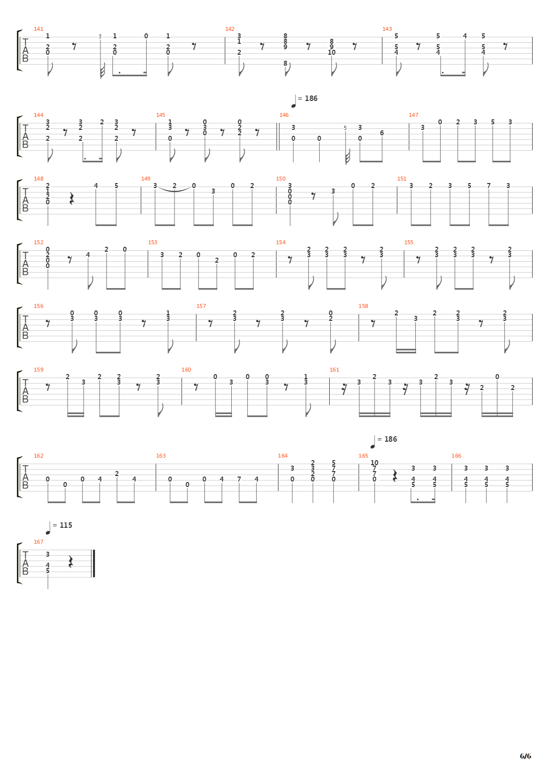 6 Variations On The Folia Of Spain吉他谱