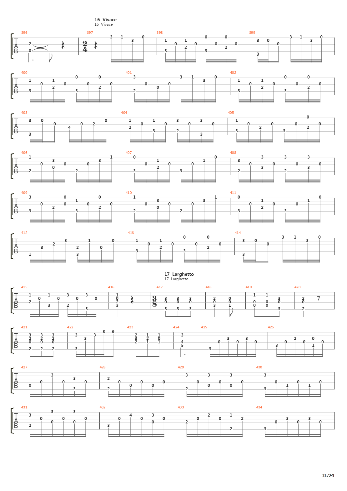 32 Easy Pieces For Guitar Opus 30吉他谱