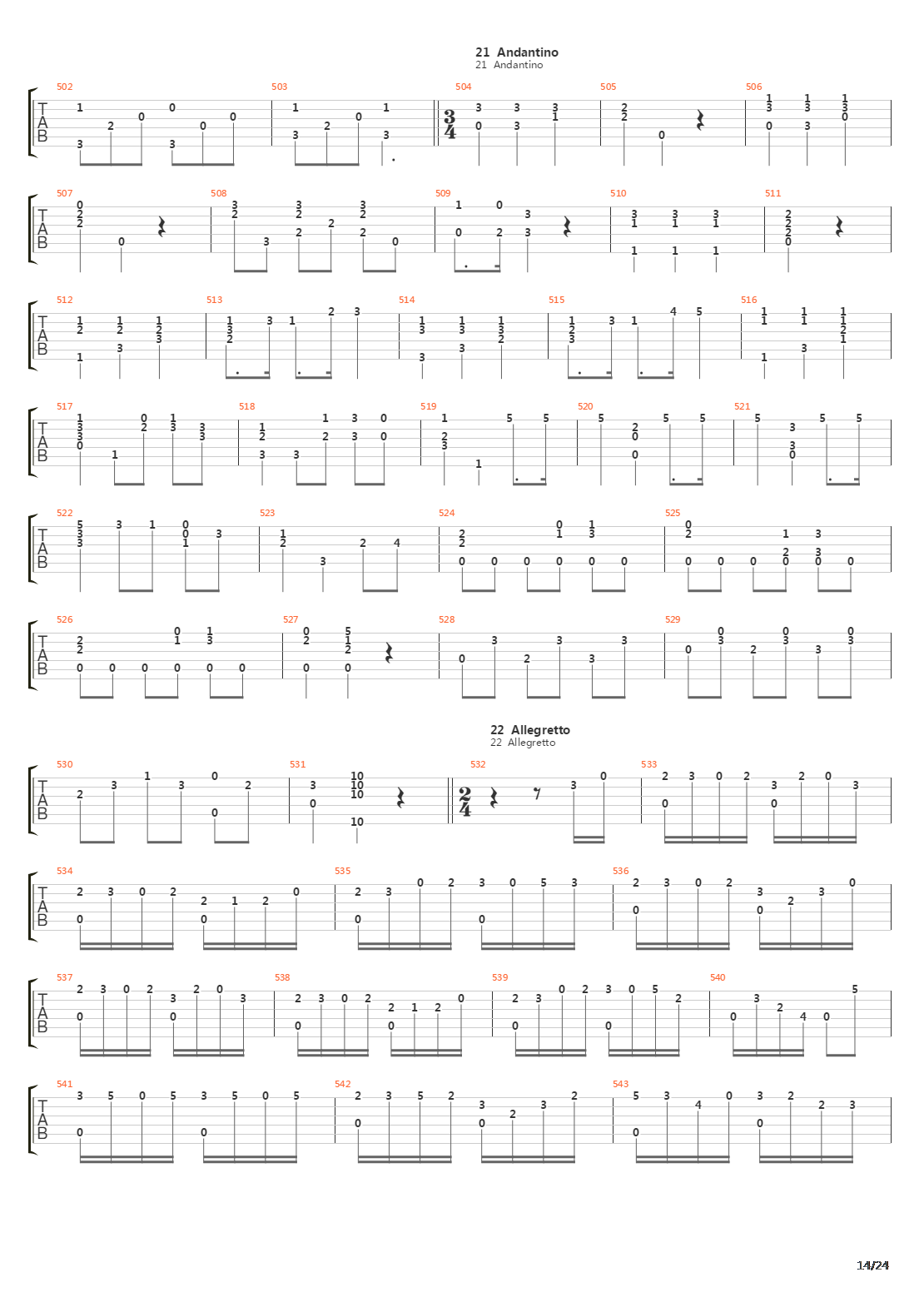 32 Easy Pieces For Guitar Opus 30吉他谱