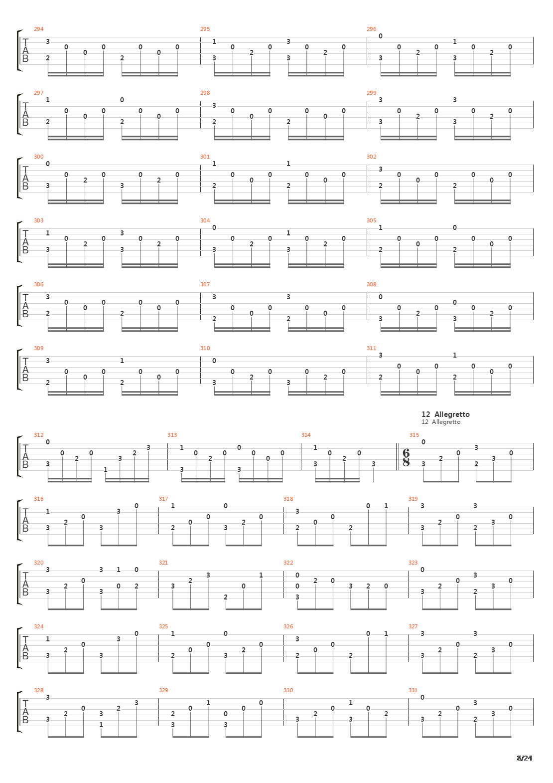 32 Easy Pieces For Guitar Opus 30吉他谱