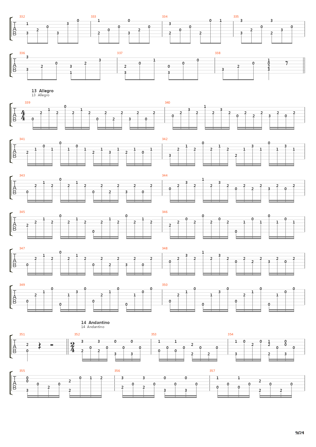 32 Easy Pieces For Guitar Opus 30吉他谱