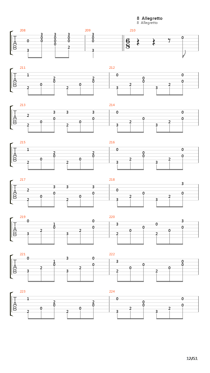 32 Easy Pieces For Guitar Opus 30吉他谱