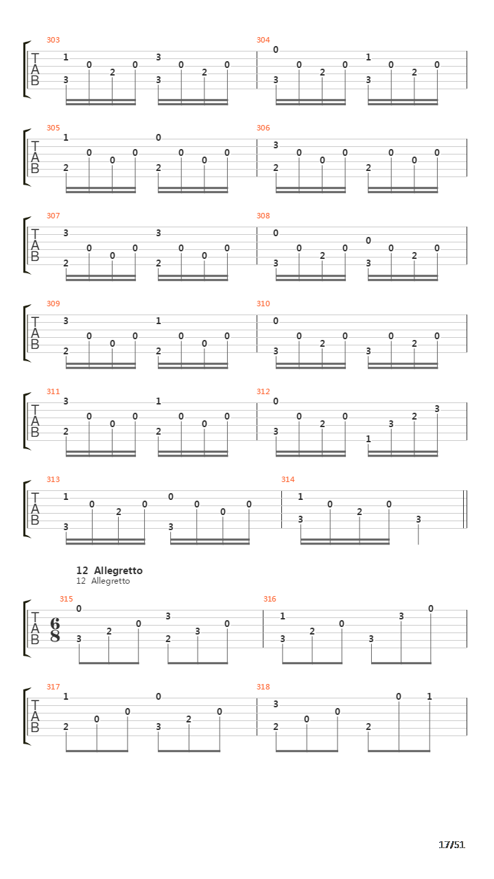 32 Easy Pieces For Guitar Opus 30吉他谱