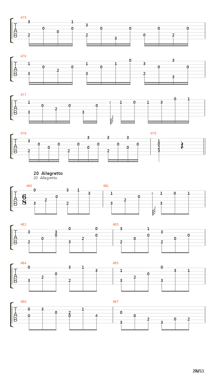 32 Easy Pieces For Guitar Opus 30吉他谱