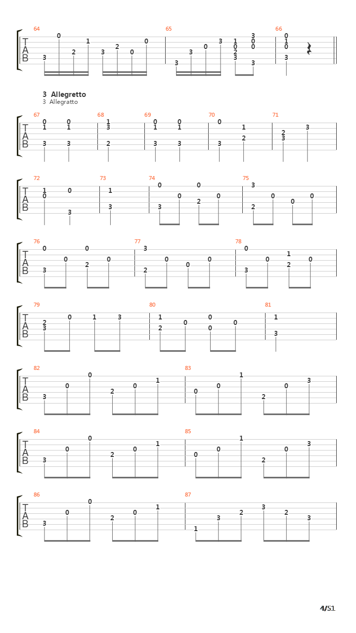 32 Easy Pieces For Guitar Opus 30吉他谱