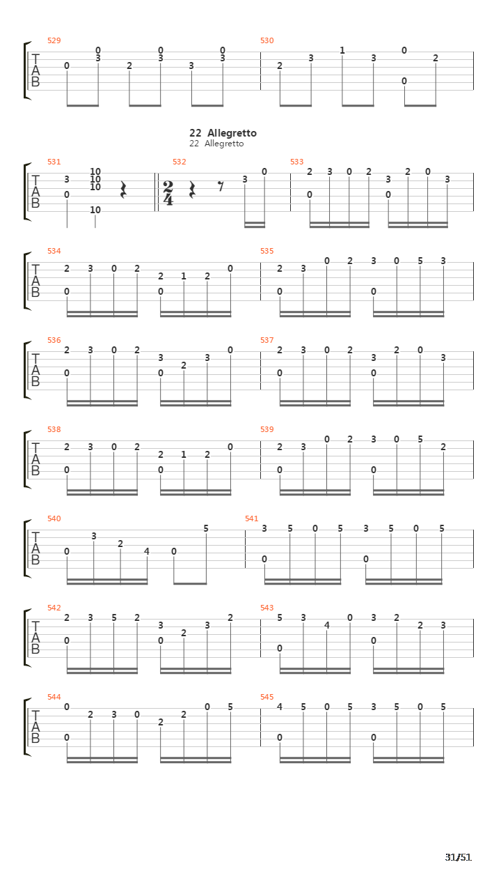 32 Easy Pieces For Guitar Opus 30吉他谱