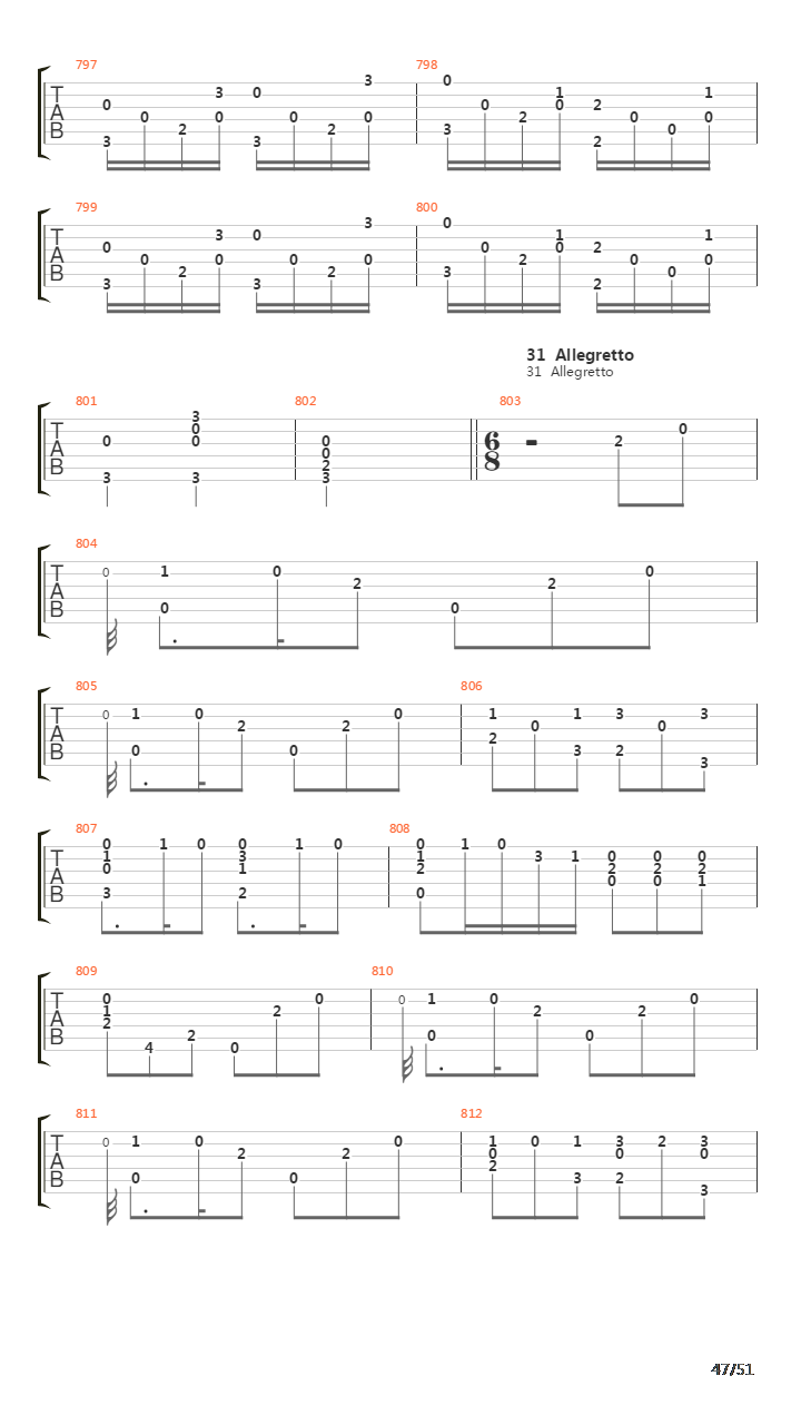 32 Easy Pieces For Guitar Opus 30吉他谱